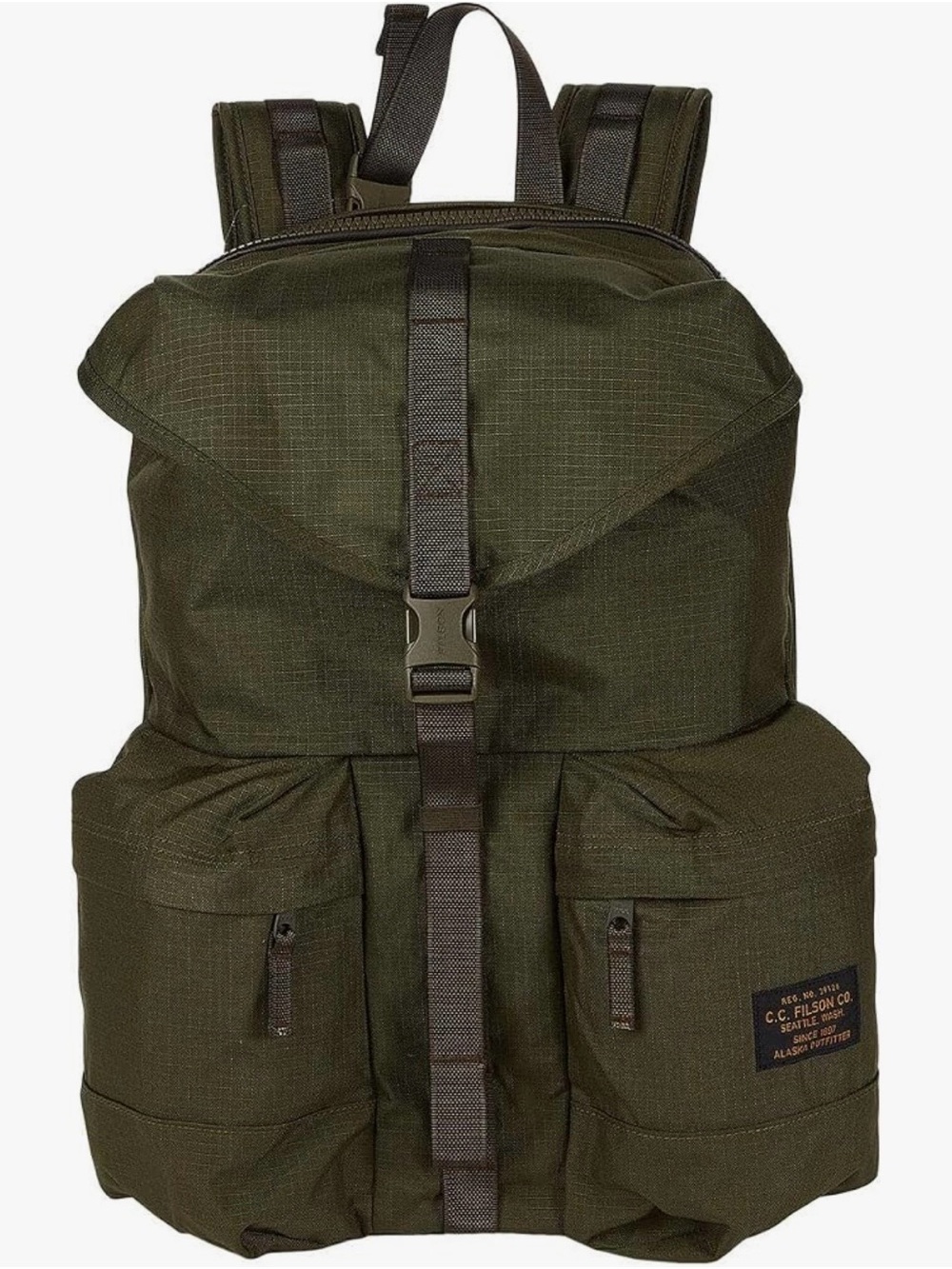 Filson Olive Ripstop Canvas Field Backpack